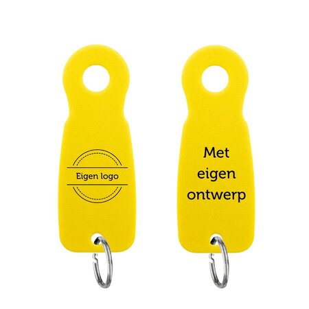 Kunststof sleutellabel E8 met eigen ontwerp - per stuk
