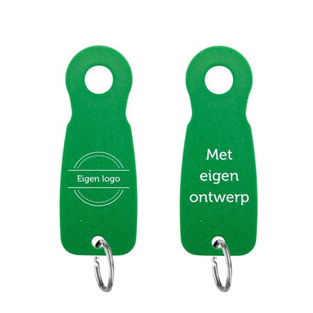 Kunststof sleutellabel E8 met eigen ontwerp - per stuk