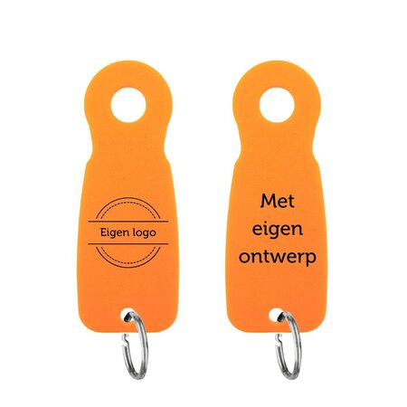 Kunststof sleutellabel E8 met eigen ontwerp - per stuk