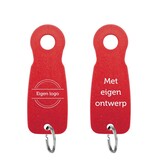 Kunststof sleutellabel E8 met eigen ontwerp - per stuk