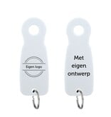 Kunststof sleutellabel E8 met eigen ontwerp - per stuk