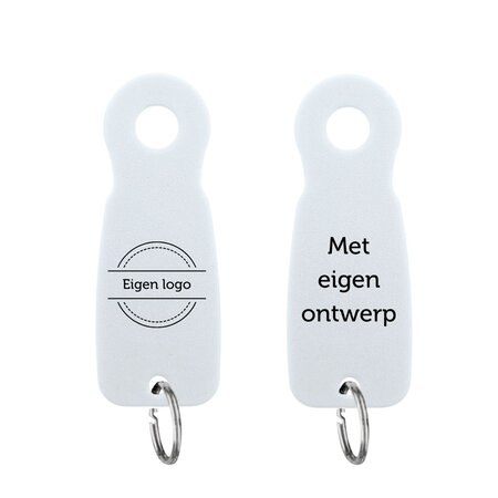 CombiCraft Sleutellabel E8 met eigen ontwerp in diverse kleuren van kunststof - per 1 stuk