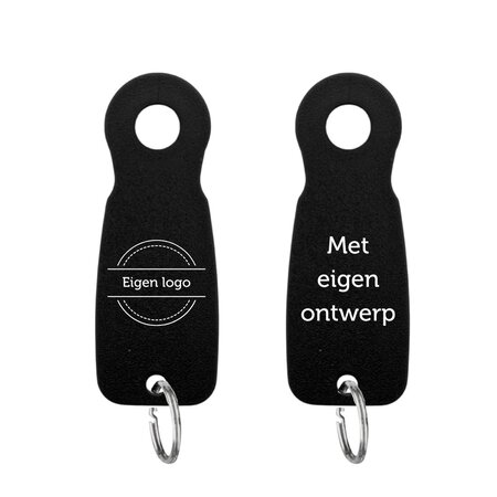 Kunststof sleutellabel E8 met eigen ontwerp - per stuk
