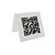 QR-code bordje plexiglas wit
