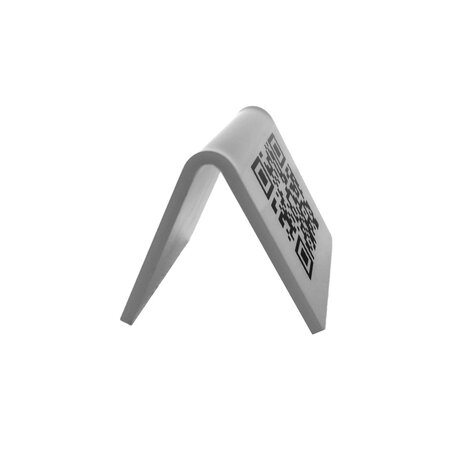 CombiCraft QR-code bordje van plexiglas in zilverkleurig - per 1 stuk