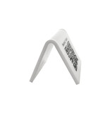 QR-code bordje met 'Bestel hier' van plexiglas in het wit - per 1 stuk
