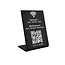 Wifi bordje van zwart plexiglas 70 x 100 mm - per 1 stuk