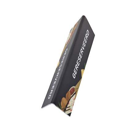 Gereserveerd bordje voor de Chinese keuken van kunststof 130x40mm - per 1 stuk