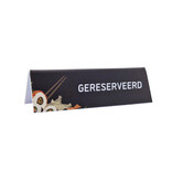 Gereserveerd bordje voor de Japanse keuken van kunststof 130x40mm - per 1 stuk