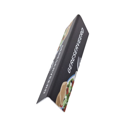 Gereserveerd bordje voor de Griekse keuken van kunststof 130x40mm - per 1 stuk
