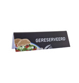 Gereserveerd bordje voor de Griekse keuken van kunststof 130x40mm - per 1 stuk