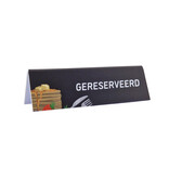 Gereserveerd bordje voor een pannenkoekenrestaurant van kunststof 130x40mm - per 1 stuk