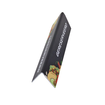 Gereserveerd bordje voor de Mexicaanse keuken van kunststof 130x40mm - per 1 stuk