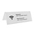 Wifi bordje plexiglas wit