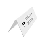 Wifi bordje Oscar met wachtwoord en netwerknaam in wit van polystyreen - per 1 stuk