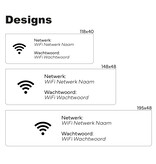 CombiCraft Wifi bordje met wachtwoord en netwerknaam in goudkleurig van plexiglas - per 1 stuk