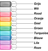 Openklapbare sleutellabels 60 x 27 mm met ring - per 100 stuks