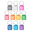 Mini (XS) openklapbare sleutellabels van 38 x 22 mm - set van 100 stuks