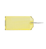 Plexiglas Sleutellabels met 2-zijdig venster 75x31mm met ring