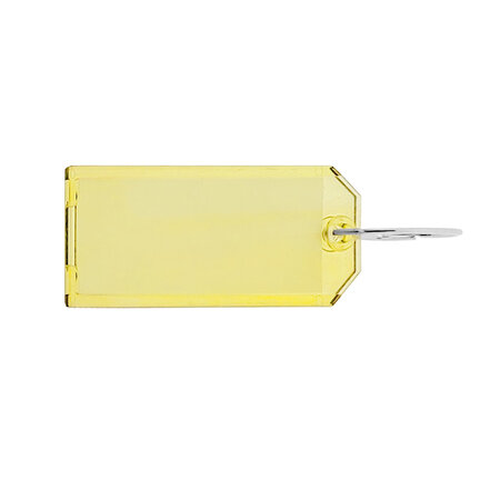 CombiCraft Plexiglas Sleutellabels met 2-zijdig venster 75x31mm met ring