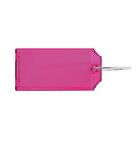 Plexiglas Sleutellabels met 2-zijdig venster 75x31mm met ring