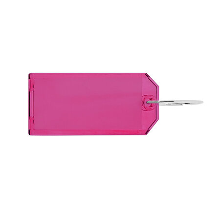 CombiCraft Plexiglas Sleutellabels met 2-zijdig venster 75x31mm met ring