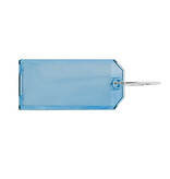 Plexiglas Sleutellabels met 2-zijdig venster 75x31mm met ring