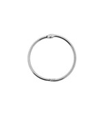 Staal vernikkelde openklapbare sleutelringen of klikringen - per 10 stuks