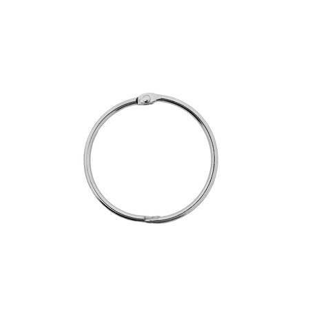 Staal vernikkelde openklapbare sleutelringen of klikringen - per 10 stuks