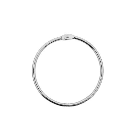 Staal vernikkelde openklapbare sleutelringen of klikringen - per 10 stuks