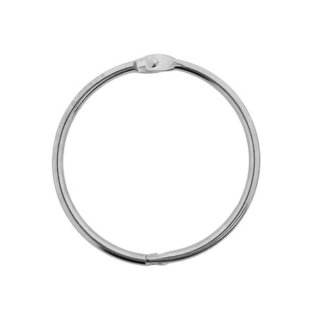 Staal vernikkelde openklapbare sleutelringen of klikringen - per 10 stuks