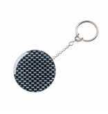 Rollmatic sleutelhanger Ø50mm met een 60cm uittrekbare ketting carbon - per 1 stuk