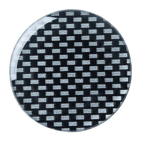 Rollmatic sleutelhanger Ø50mm met een 60cm uittrekbare ketting carbon - per 1 stuk