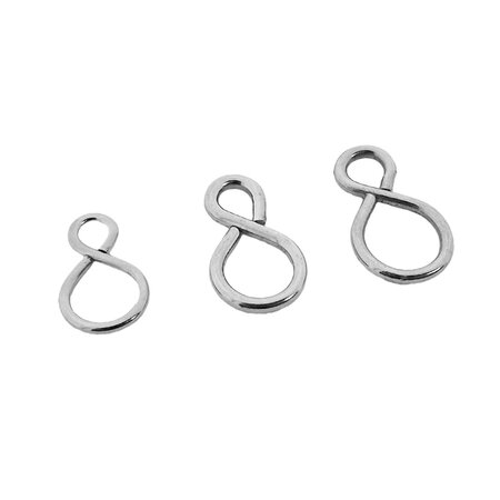 S-haken Recht Staal Vernikkeld 100 stuks