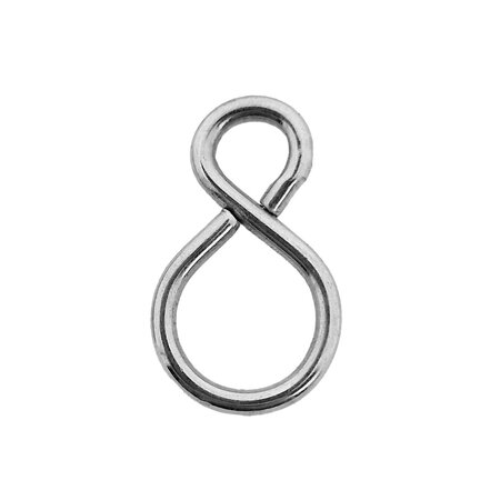 S-haken Recht Staal Vernikkeld 100 stuks