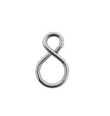 S-haken Recht Staal Vernikkeld 100 stuks