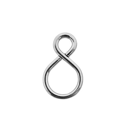 S-haken Recht Staal Vernikkeld 100 stuks