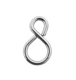 S-haken Recht Staal Vernikkeld 100 stuks