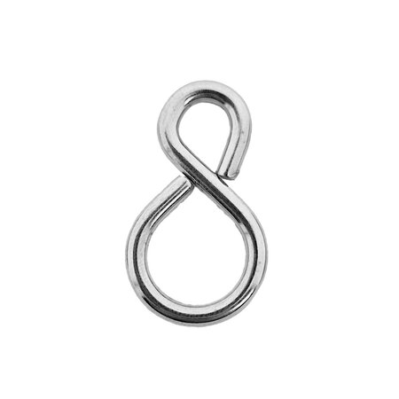 S-haken Recht Staal Vernikkeld 100 stuks