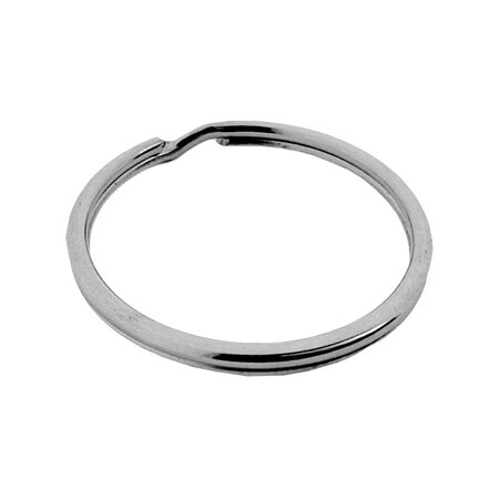 Staal Vernikkelde Zilverkleurige Sleutelringen / Splitringen - per 10 stuks