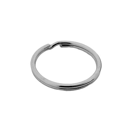 Staal Vernikkelde Zilverkleurige Sleutelringen / Splitringen - per 10 stuks