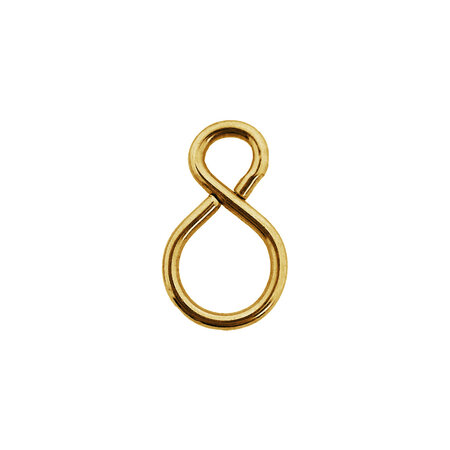 S-haken Recht Staal Vermessingd 100 stuks