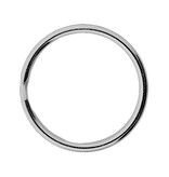 Platte Zilverkleurige Gehard Stalen Sleutelringen 10 stuks