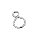 S-haken Recht Messing Vernikkeld 100 stuks