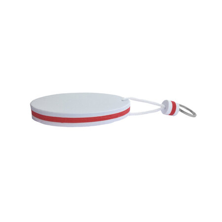 Blanco drijvende sleutelhanger 50x90mm wit - per 1 stuk