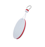 Blanco drijvende sleutelhanger 50x90mm wit - per 1 stuk