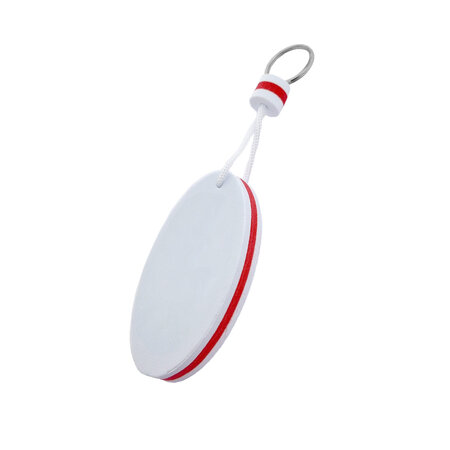 Blanco drijvende sleutelhanger 50x90mm wit - per 1 stuk