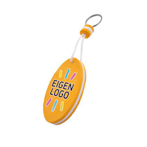 Drijvende sleutelhanger met logo oranje