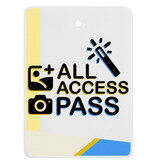 Event badge met eigen logo van PET 105x148,5mm