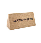 Gereserveerd bordje van eikenhout 110x57mm - per 1 stuk